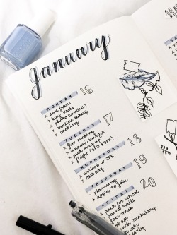 studyblr:  oui-etudier:Hello everyone! Since my second semester of college has started, I decided to start a bullet journal. It’s definitely a work in progress but I’m doing my best :) this looks so beautiful! wow! 