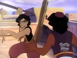knuckletrain-to-fistplanet:  That episode where Aladdin had to fight his shadow self to get his Persona.