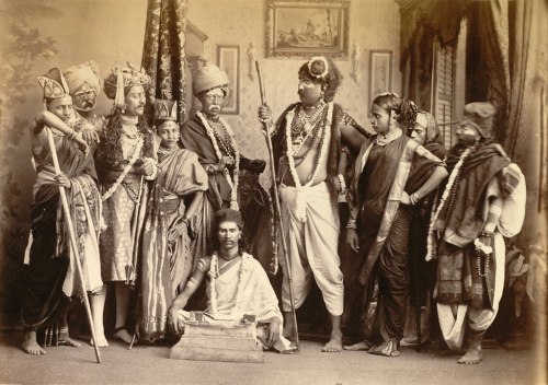 Studio Portraits : Theatrical Art of  Marathi,    Mumbai, 1870.MOOD …..kInd of Surreal and ho