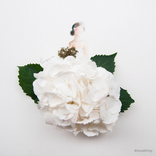 moarrrmagazine:Dazzling artwork with flowers by Limzy