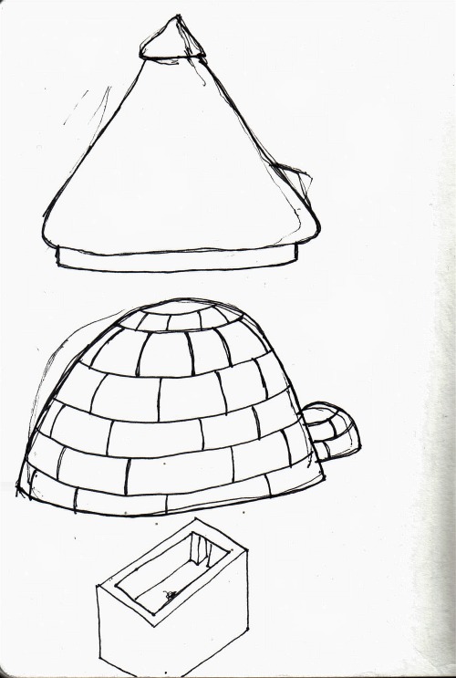 drawing from architecture book