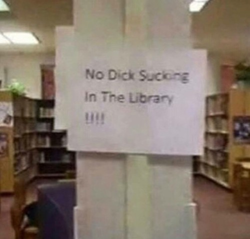 Drat…Well, @tohypnofu, I guess we’ll have to fuck in the library instead. Or you can ea