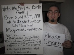 molotowcocktease:  crypticomega:  godsgodnogod:  godsgodnogod:  Please help these two Adoptees find their birth families!!   ^^^^^^^  Adoptees searching!   BOOST