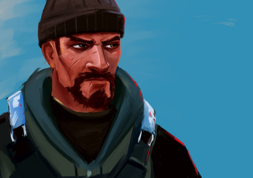 b4bushka:I got annoyed cuz I can’t draw Reyes properly so I decided to steal a screenshot and sketch