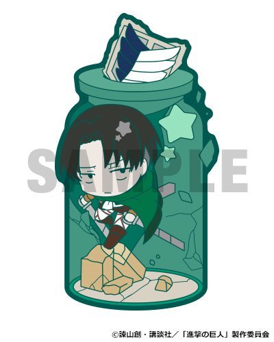 snkmerchandise: News: Cafe Reo’s SnK Chara Noria Rubber Clips (2017) Original Release