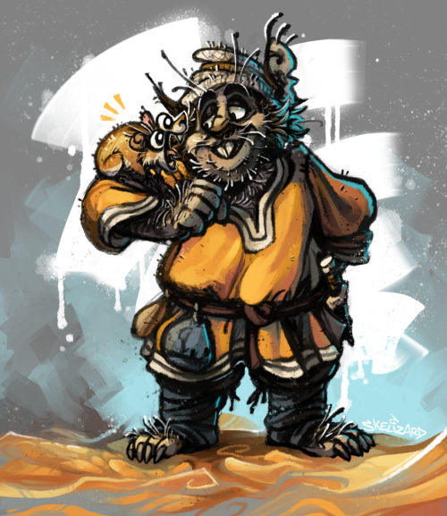 skelizard: @iguanodont’s halflings for a secret santa game!