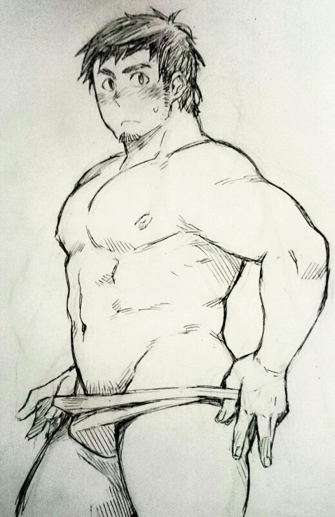 kuronezumiinu:  落書き　脱ぎかけ