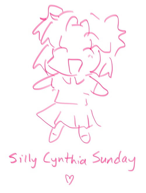 ITS SILLY CYNTHIA SUNDAYYYYYYY!!! Heres Some Silly Cynthia Art!!!!!! As She Deserves!!!!!