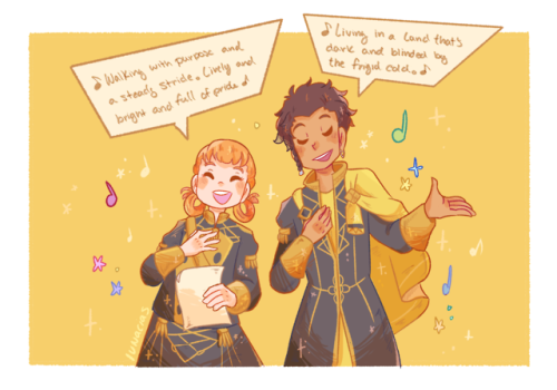 lunacias: I finished my first route the other day so of course I had to draw some supports I thoroug