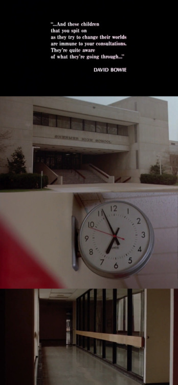 ifxckedcupid: The Breakfast Club (1985) Opening Scene.