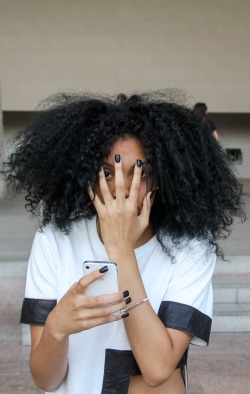 Curly-Essence:  Grouture:  New Piece Worn By Alaya. Shot By Onevillage.tumblr.com
