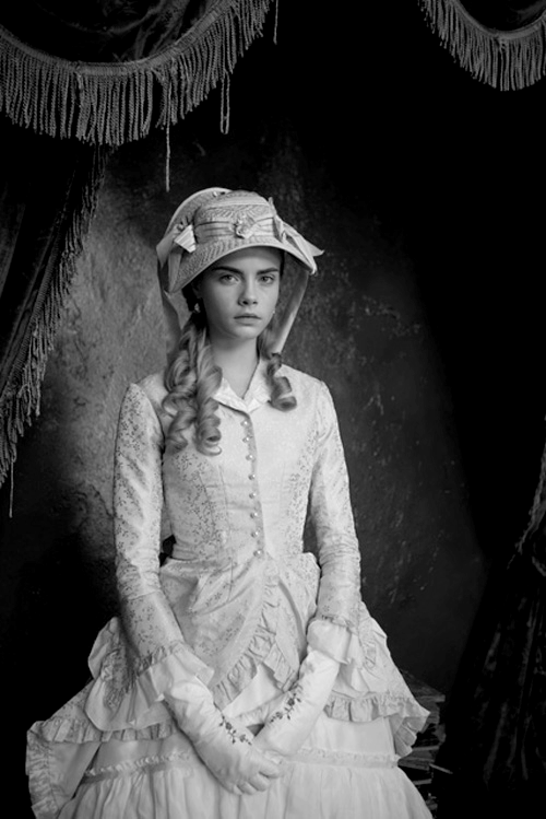 vogue-parfaite: Cara Delevingne in her costume in the movie Anna Karenina.