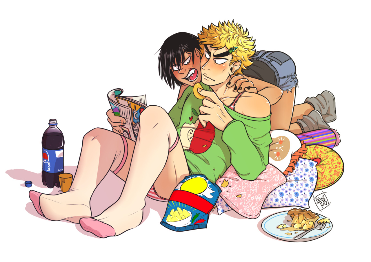 amc-art:    Fukuara girlfriends chilling at home after a cute date~