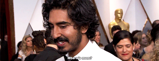 justawesomeenough:  thandies: Dev Patel brings his mom Anita Patel as his date to