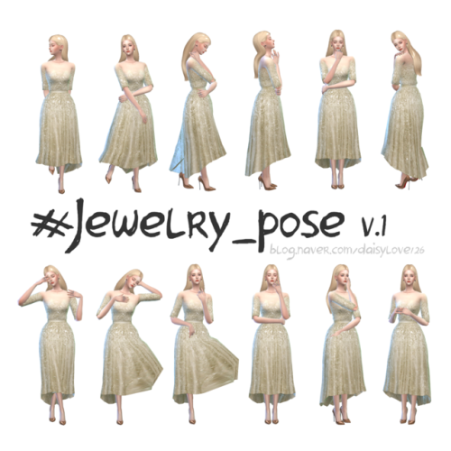 Jewelry pose v1 by daisylove126 this is a pose made by referring to jewelry pictorial* 2 kinds of fe