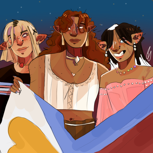 Uhh Sophie X Stina X Linh. Theyre Dating Or Whatever. Theyre Also Trans. What Is The Ship Name.