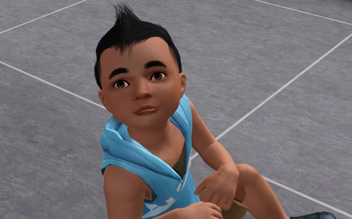 Andrew's A Pretty Cute Kid. I Aged Him Up To See What He Would Look Like; He's All Rob, With Kaz's Brown