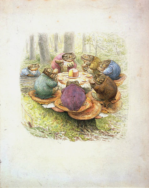 pagewoman:The Toads’ Tea Partyby Beatrix Pottercollections.vam.