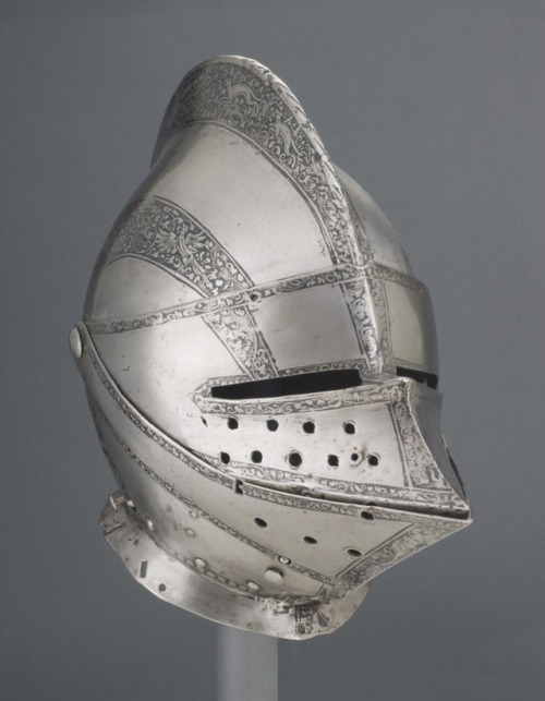 Close helmet for use in the field, Germany, circa 1560.from The Philadelphia Museum of Art