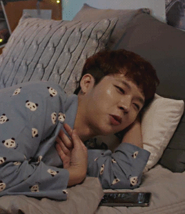 damn-it-sungyeol:  Cute Woohuyn in his cute panda PJs
