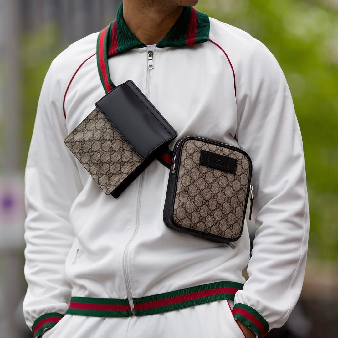 gucci two pouch belt bag