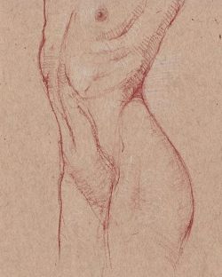 akramfadl:8 4 16 21.6x14cm  #Prismacolor #Sanguine and #tintedcharcoal on #Strathmore   Is now available at my Etsy shop :AkramFadlStudio  #sketch #drawing #figurestudy #figuredrawing #figurativedrawing #art