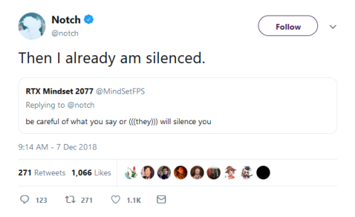 pureslime:sympolite:gun-flame:fish-based-pun:westfailia:so uh notch is just openly a nazi nowhey ple