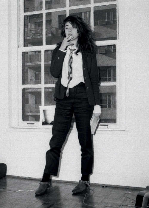 Lizzy Mercier Descloux by Michel Esteban at Patti Smith’s One Fifth flat, New York, 1975