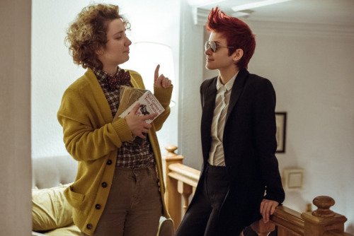 cozy-aziraphale:My girlfriend and me as Crowley and Aziraphale, special for Winter Temporary Combat.