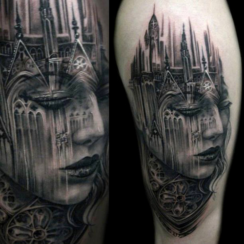 thievinggenius:Tattoo done by Tony Mancia.