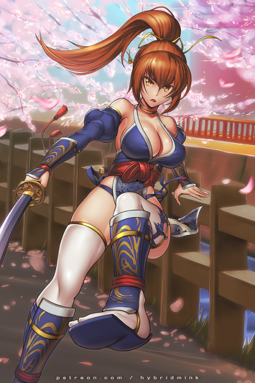 hybridmink: commission of Kasumi in an extremely rare outfit. Makes me wish I pre-ordered!There&rsqu