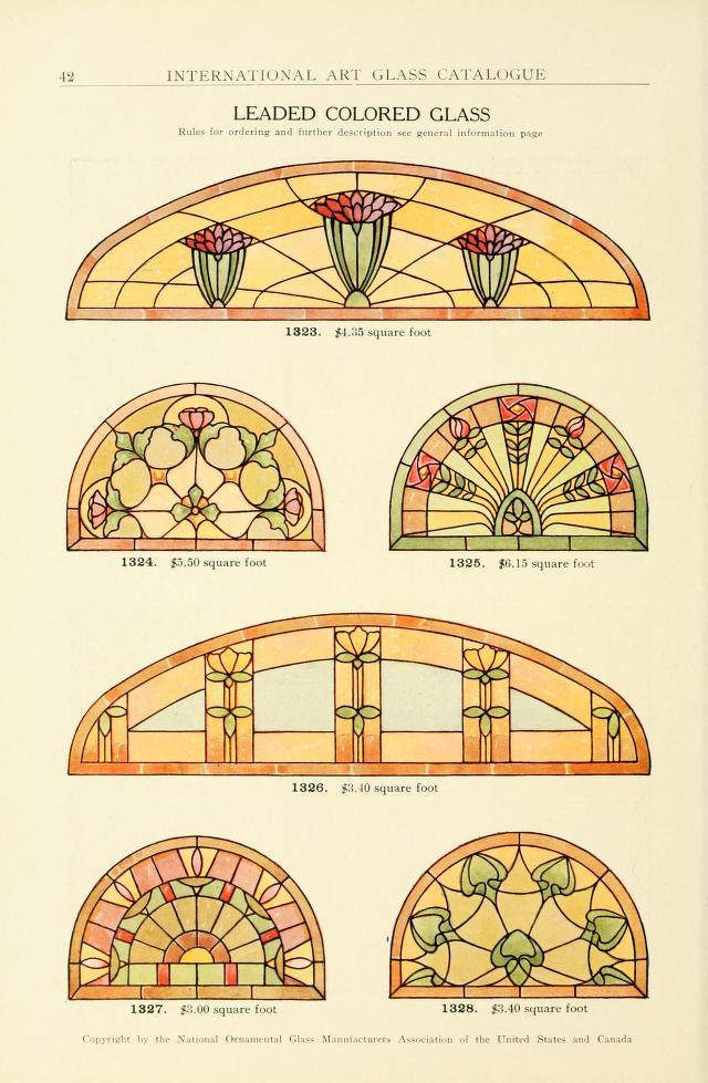 heaveninawildflower:  Designs taken from ‘International Art Glass Catalogue’