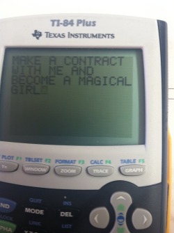 ladynightrose:  I open up my calculator in