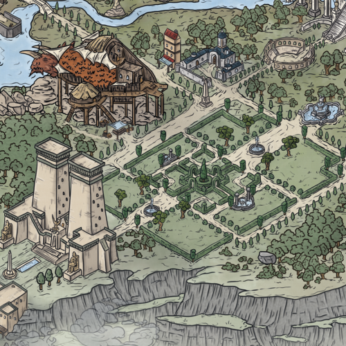 Hilltop, The Pride Of The Citadel, A District Erected By The Builders. Using Their Knowledge From Ancient