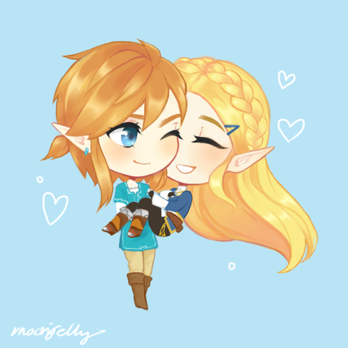 BOTW charm 2! This charm of Link and Zelda be up in my shop this February! (I’m hoping between