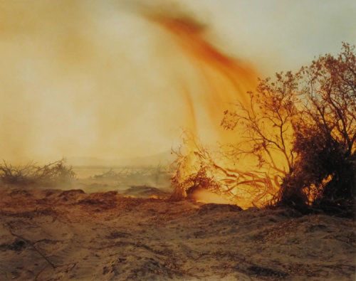 flashofgod:Richard Misrach, Desert Fire #77, 1984.