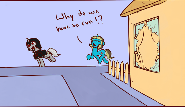 asksweetdisaster:  ask-ash-in-equestria:  Ash: I think we lost them… Hopefully…