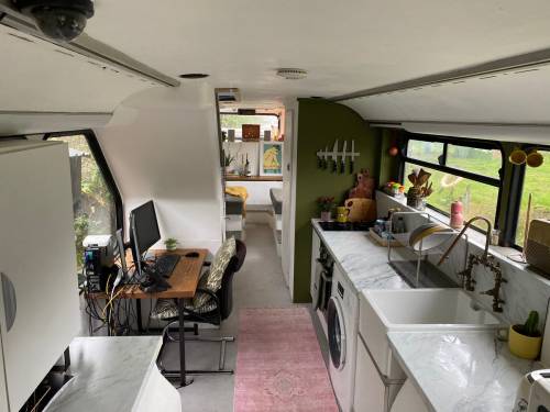 A young couple from the UK transformed this London double decker bus into a home!See more photos her