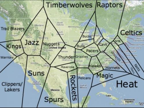 fallout-new-vegas-2010: stealthrockdamage:  badgrapple:  mapsontheweb:  What NBA team are you closest to?   Political map of North America circa 2347  Most Dangerous Predators By Location  fallout new vegas 2010 