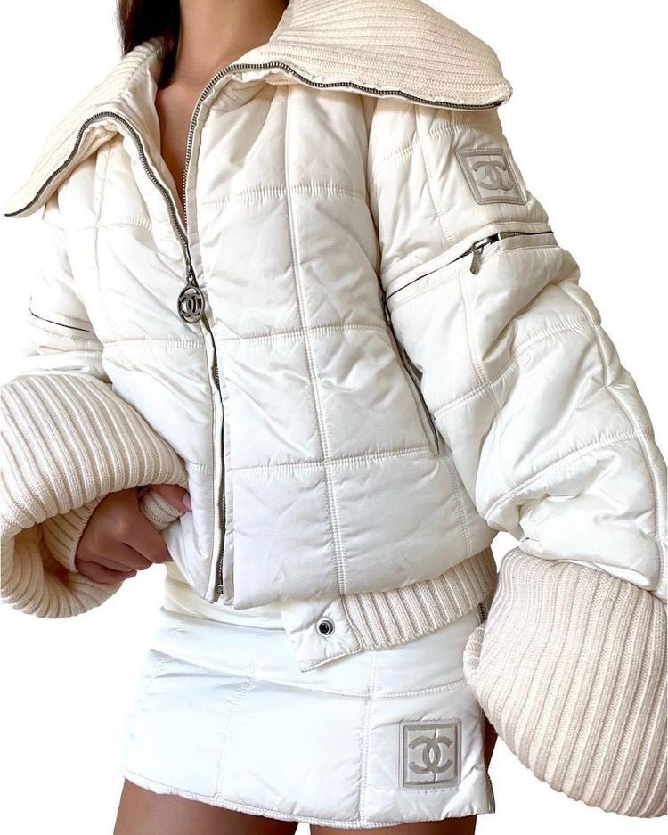 chanel fw 2000 puffer jacket