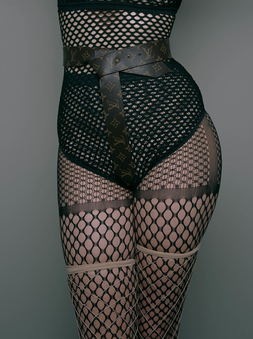 XXX Fishnet stockings photo