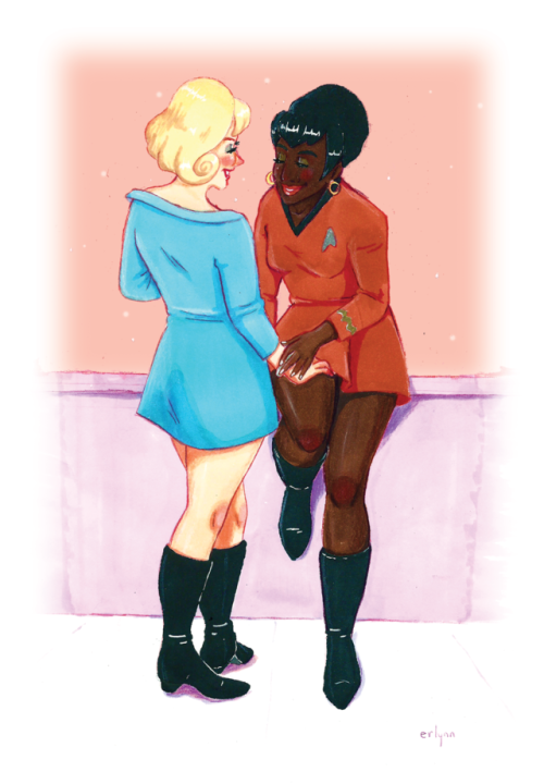 erlynntheartist: Uhura is probably wooing Chapel by serenading her with this song