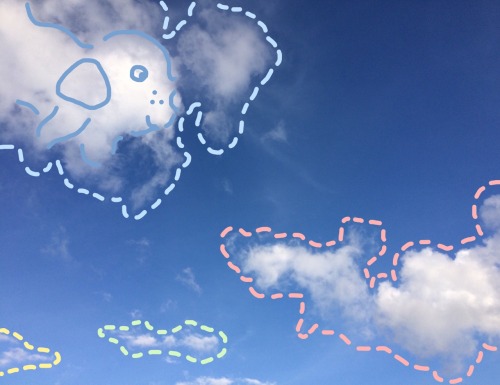 tinyhappykoala:  I love watching the sky ☁️ 