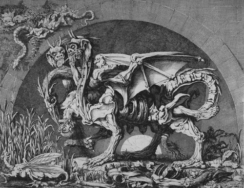 deathandmysticism:Louis Jean Desprez, The Chimera, 1777–84