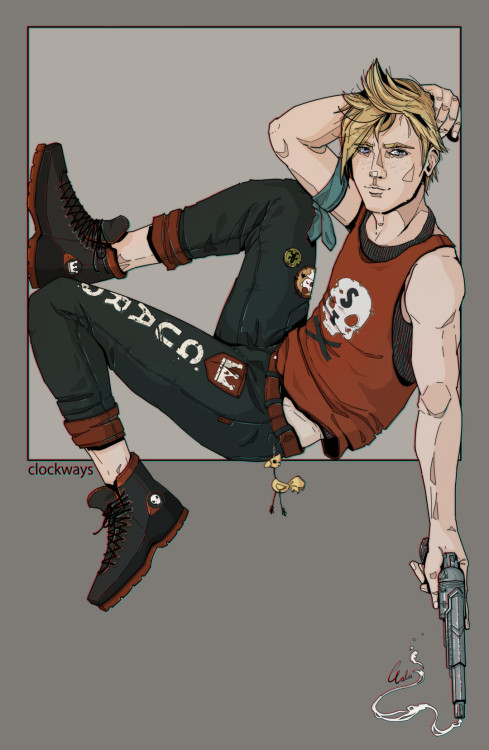 clockwaysarts:The Quicksilver Punk - Prompto ArgentumTried a lot of new things with this and some th