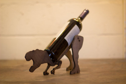 sosuperawesome:Wine-O-Saurs and Wine-o-Ceros, by Pete Betcher on Etsy