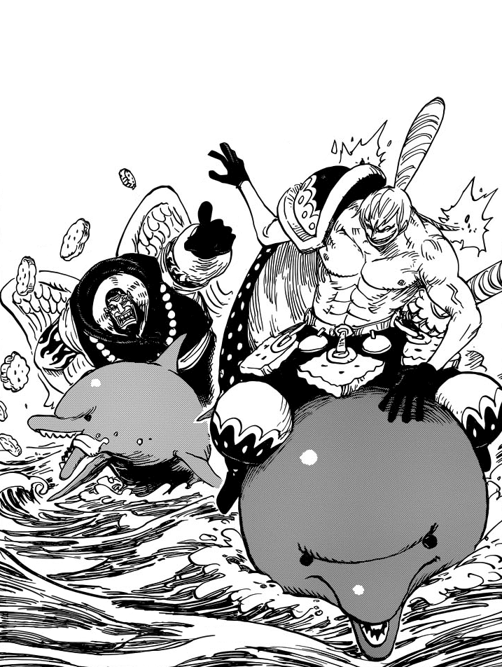 Urouge And Cracker Racing On Dolphins One Piece Urouge And Cracker Racing On Dolphins One Piece
