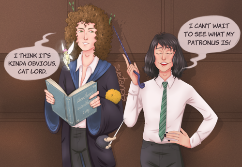 Brian &amp; Freddie; Hogwarts AUCommission for nastyqueenies (on instagram) (check my commission cha