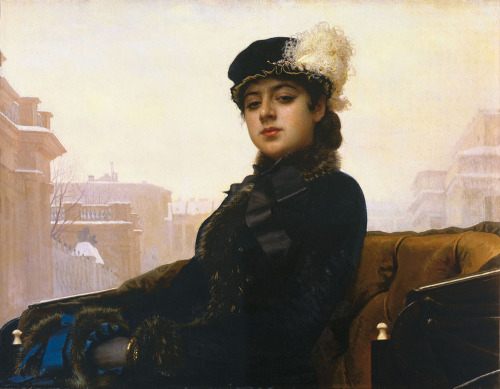 Unknown Woman by Ivan Kramskoi, 1883