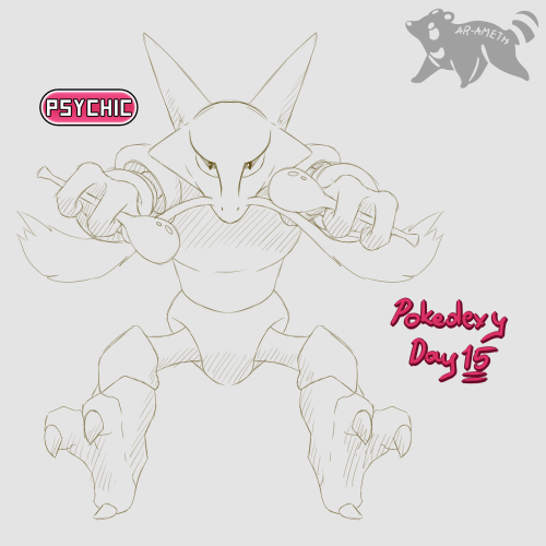 #POKEDDEXY Day 15: Favorite Psychic typeAlakazam